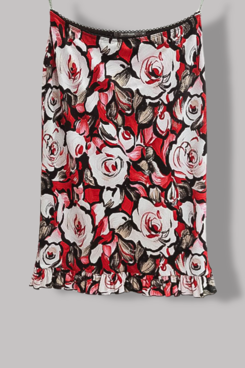 Vintage womens River Island Red floral print size 12