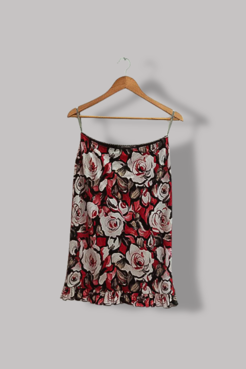 Vintage womens River Island Red floral print size 12