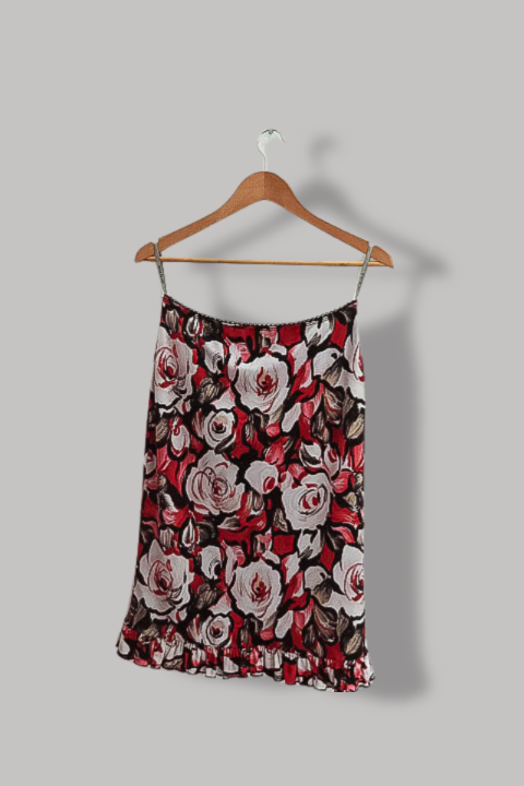 Vintage womens River Island Red floral print size 12