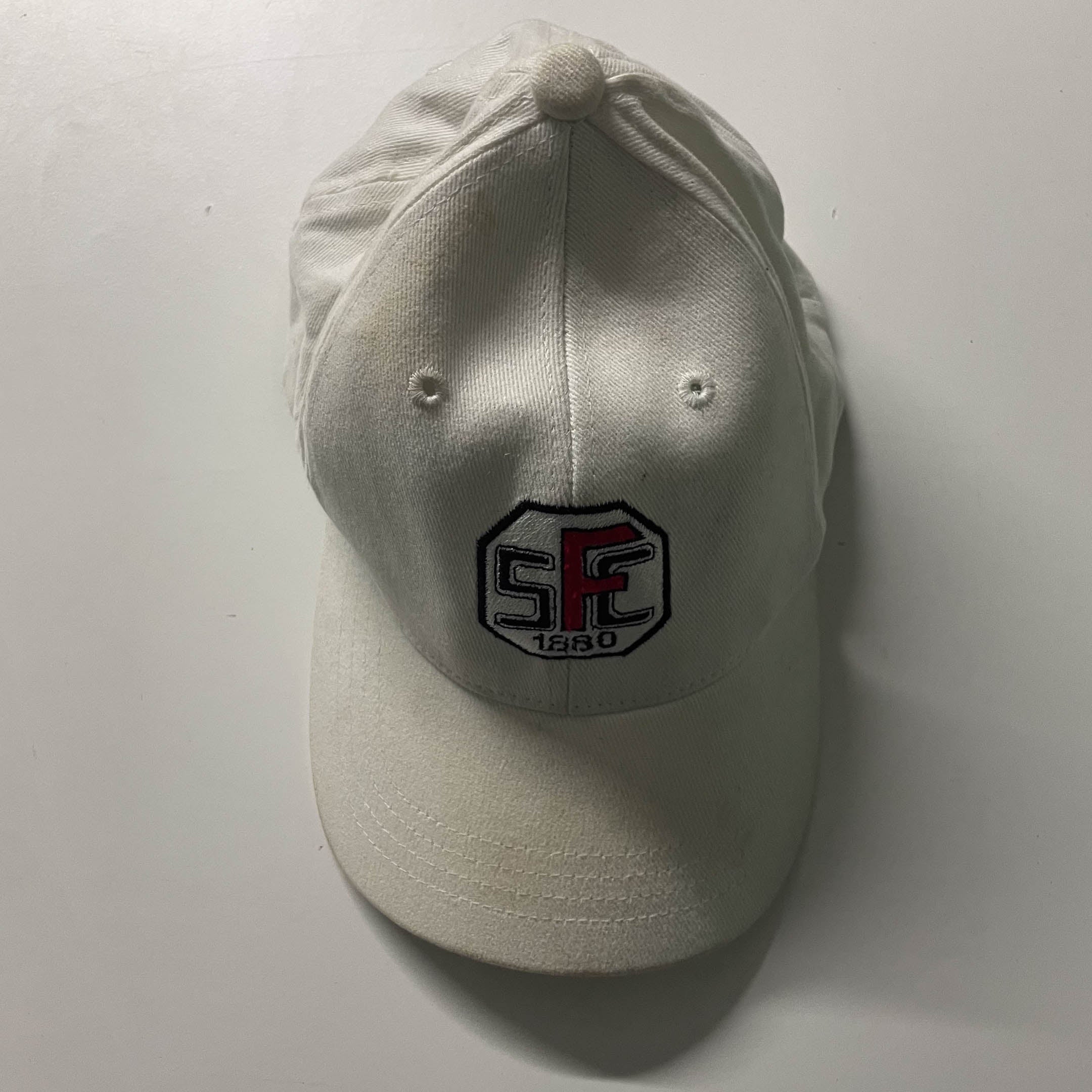 Vintage Stickfabrik.com big logo white baseball cap