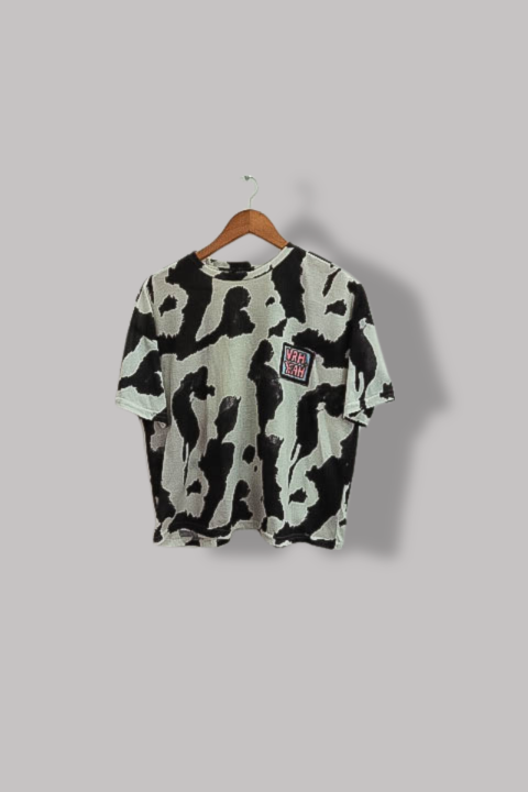 Womens Trendyol medium black and white pattern tees