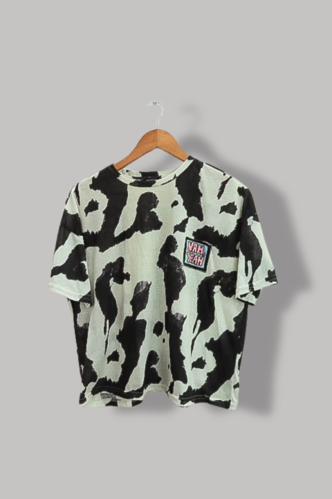 Womens Trendyol medium black and white pattern tees