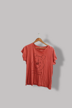 Vintage womens disney bear graphics medium orange tees