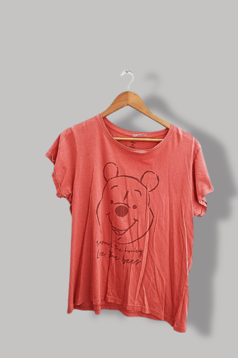 Vintage womens disney bear graphics medium orange tees