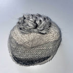 Vintage grey pachamama wool beanie cap