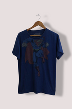 Vintage Old navy Superman graphics blue small tees