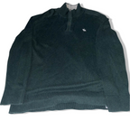 Vintage Abercrombie & fitch khaki green high neck 1/4 zip up small sweater