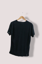 Vintage mens black graphics small short sleeve tshirt