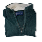 Vintage Abercrombie & fitch khaki green high neck 1/4 zip up small sweater