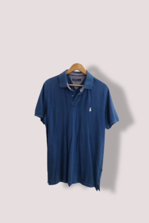 vintage blue polo ralph lauren mens polo shirt XL
