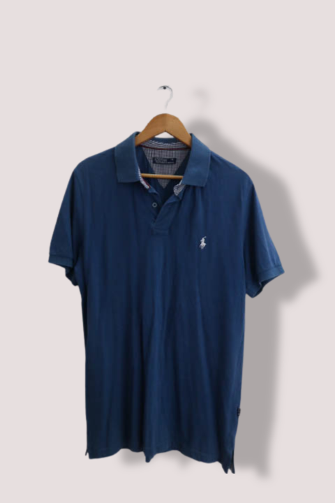 vintage blue polo ralph lauren mens polo shirt XL