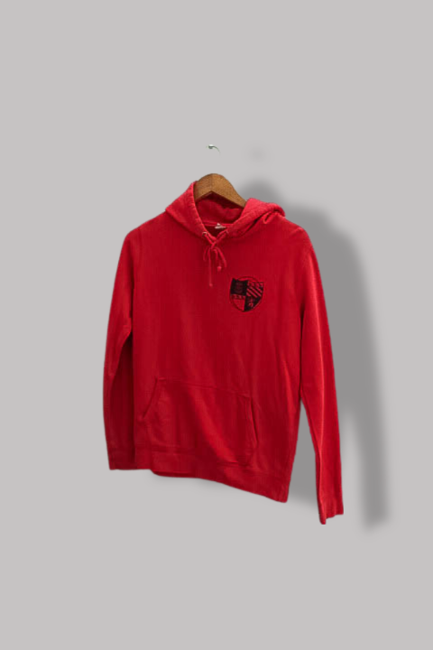 Vintage Logo red small hoodie with long sleeves