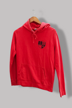 Vintage Logo red small hoodie with long sleeves