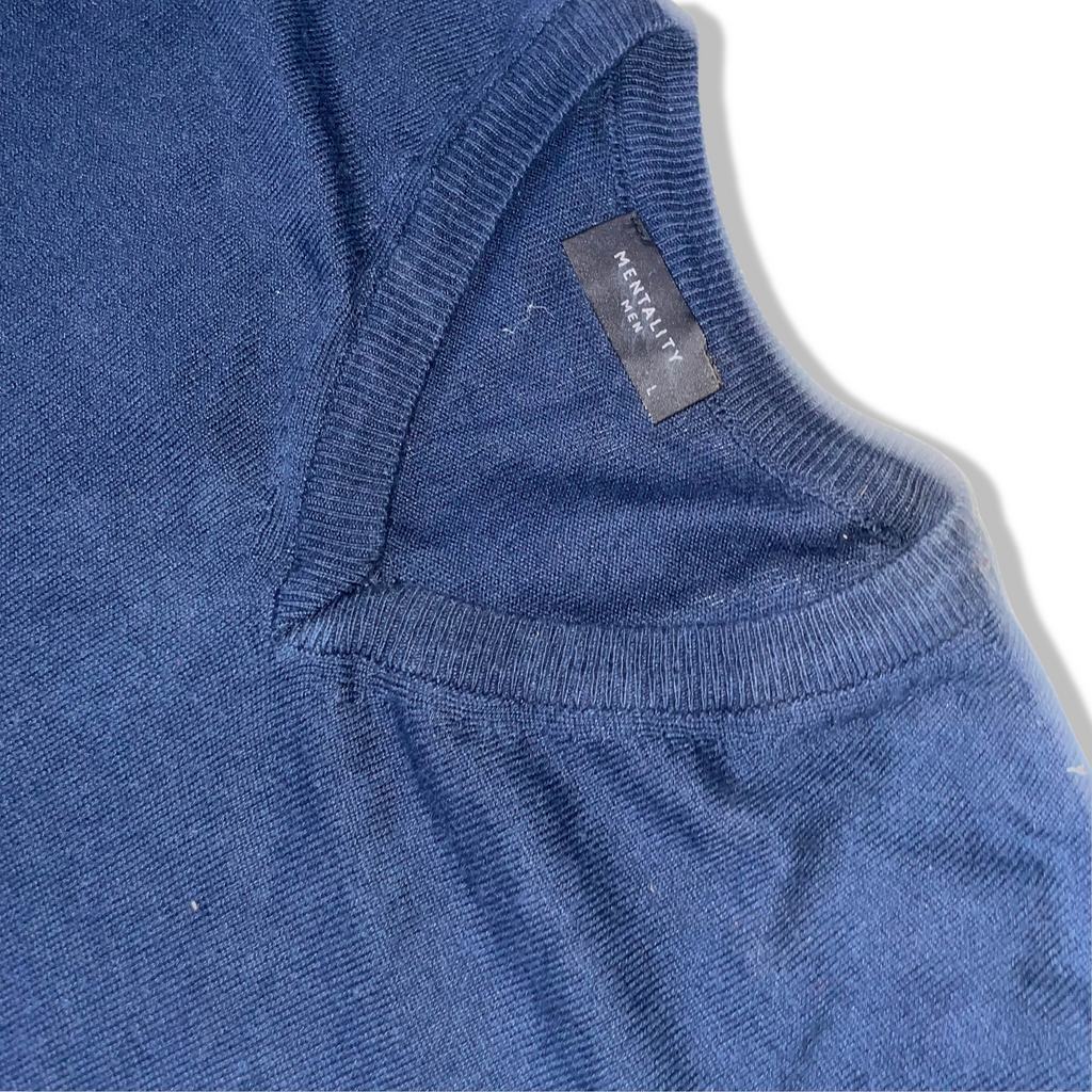 Navy blue mens Mentality large regular fit sweatshirt