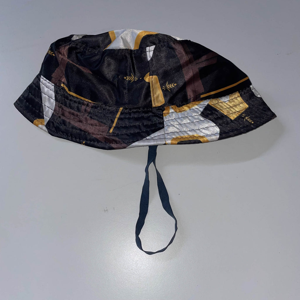 Vintage multi coloured abstract bucket hat| SKU 3708