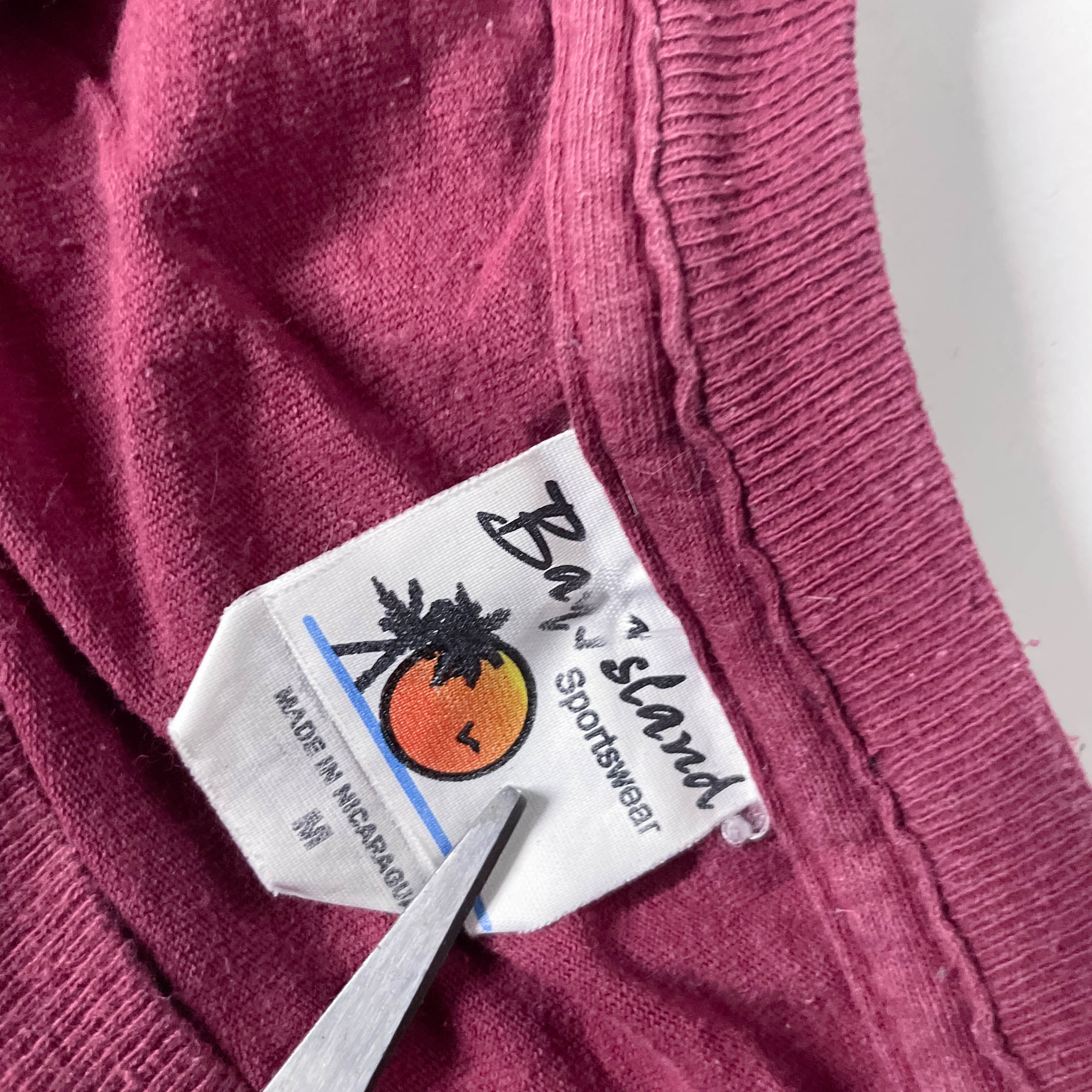 Vintage Bay Island sportwear rage against the machine graphics medium brown tees