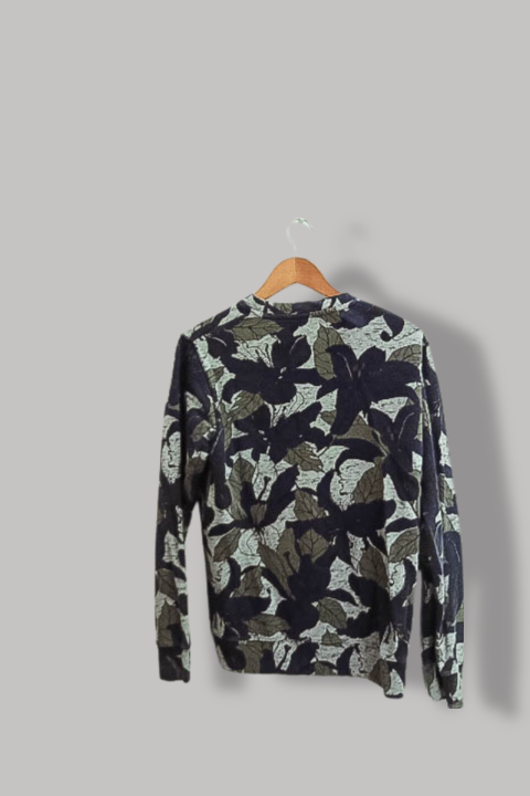 Vintage womens workland multi abstract pattern sweatshirt M