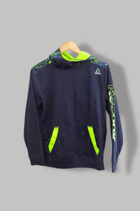 Vintage Reebok blue classic cotton fleece hoodie M