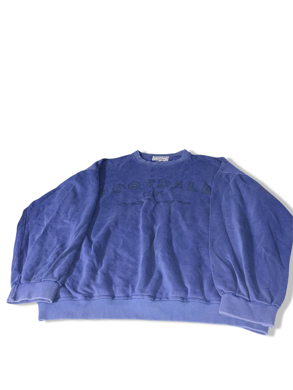 Vintage Mens Digger Football Hard warrior 73 blue large crew neck sweatshirt