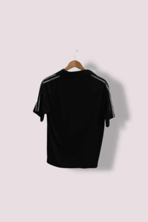 Vintage Black Adidas mens regular fit medium polo shirt