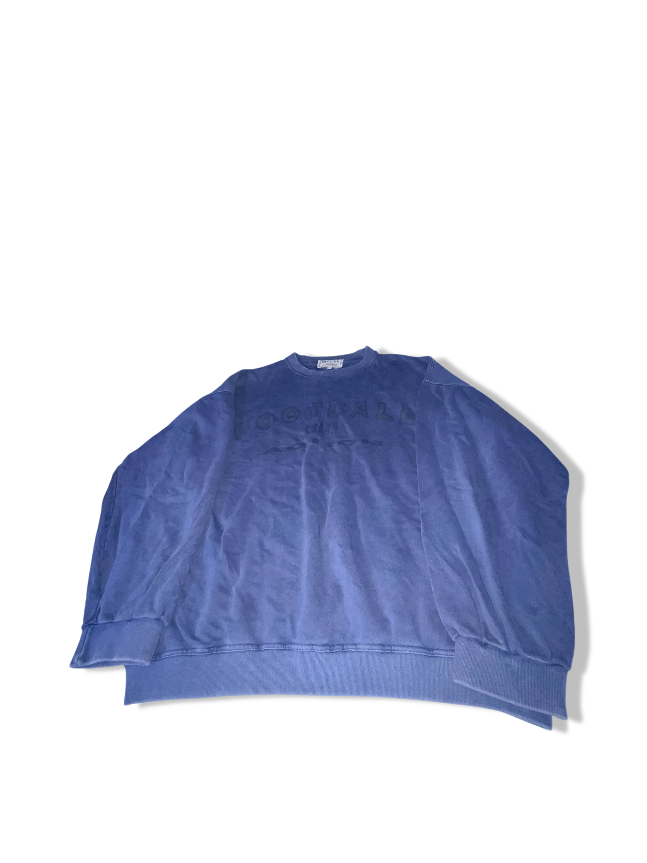 Vintage Mens Digger Football Hard warrior 73 blue large crew neck sweatshirt
