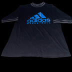 Vintage Black Adidas Basketball big logo mens crew neck medium short sleeve tees