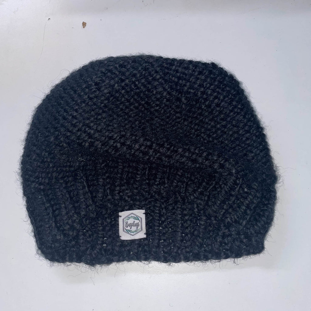 Vintage Black Bugalugs knitted beanie hats