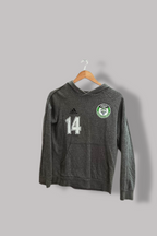 Vintage Adidas 14 grey classic hoodie S/M