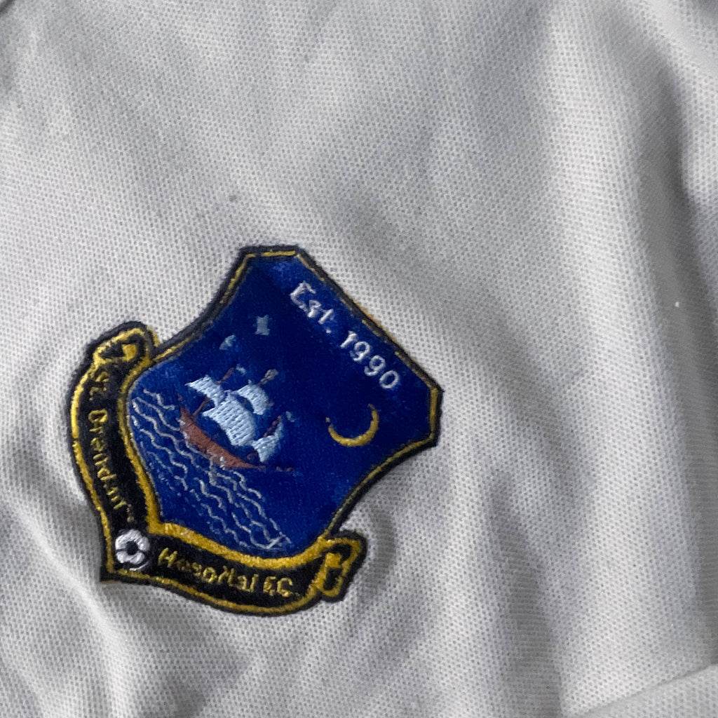 Vintage Kartel Classic white polyester cotton polo shirt XL