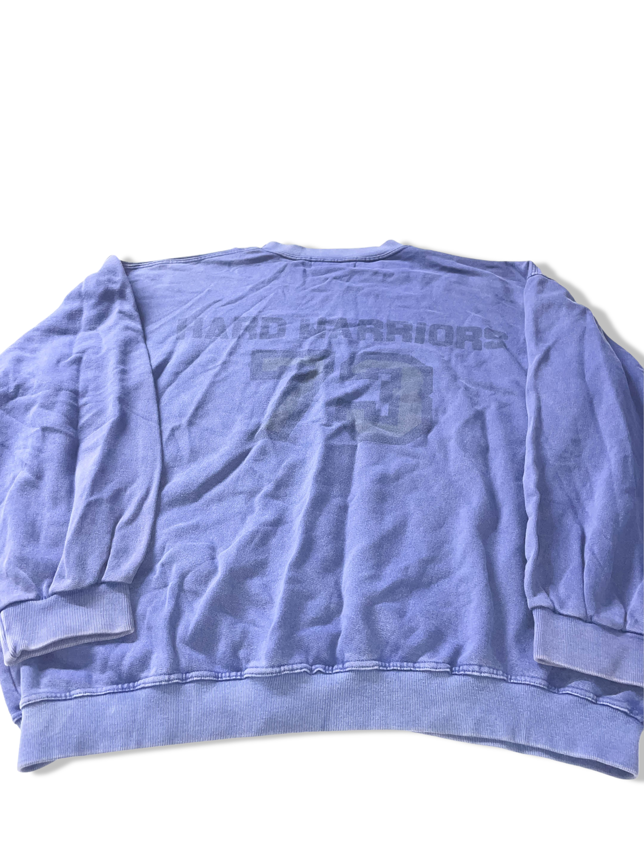 Vintage Mens Digger Football Hard warrior 73 blue large crew neck sweatshirt