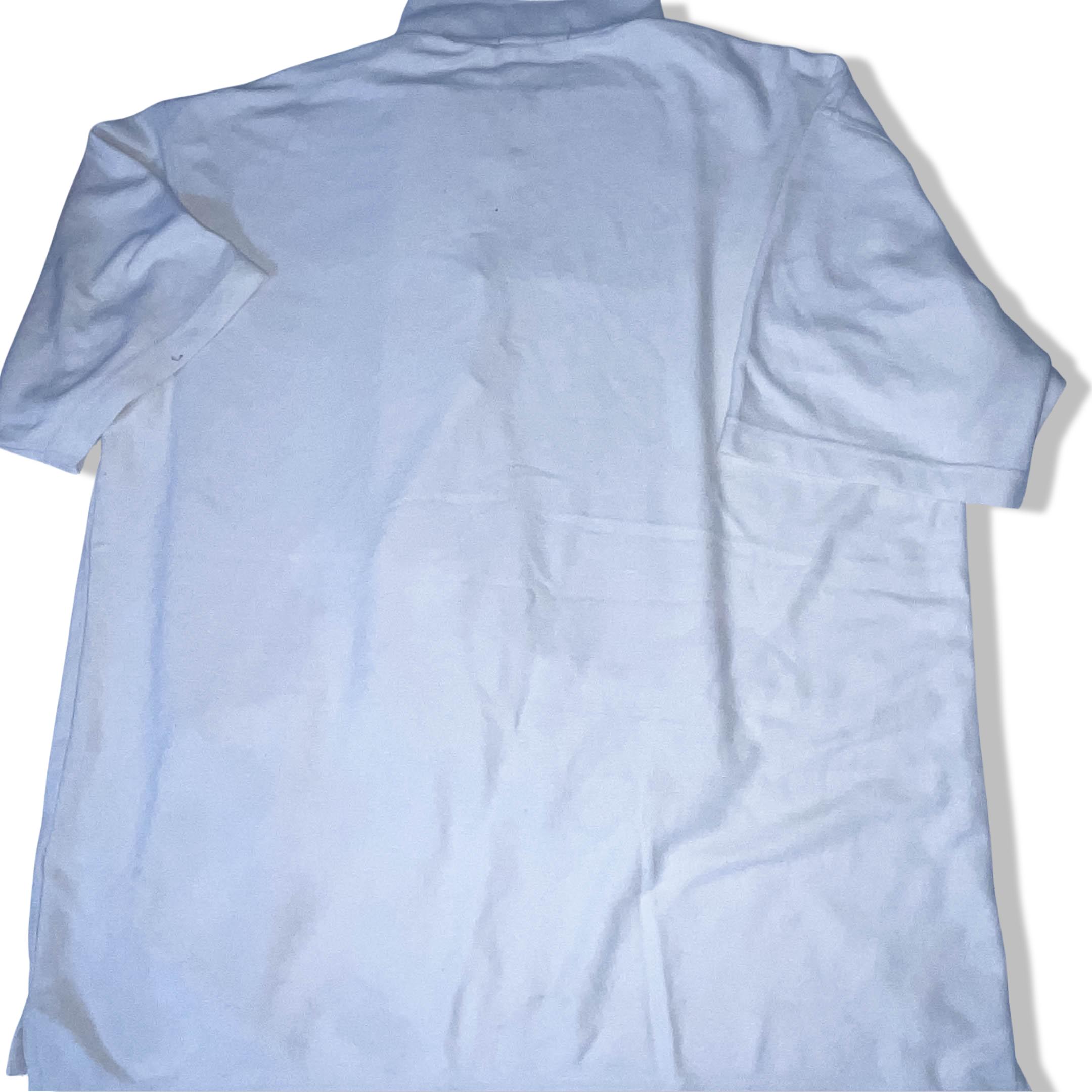 Vintage Kartel Classic white polyester cotton polo shirt XL