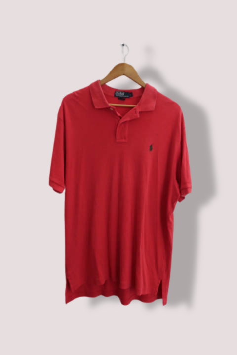 Vintage Large red polo ralph lauren mens polo shirt