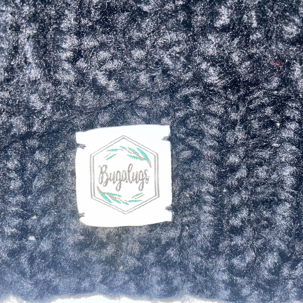 Vintage Black Bugalugs knitted beanie hats