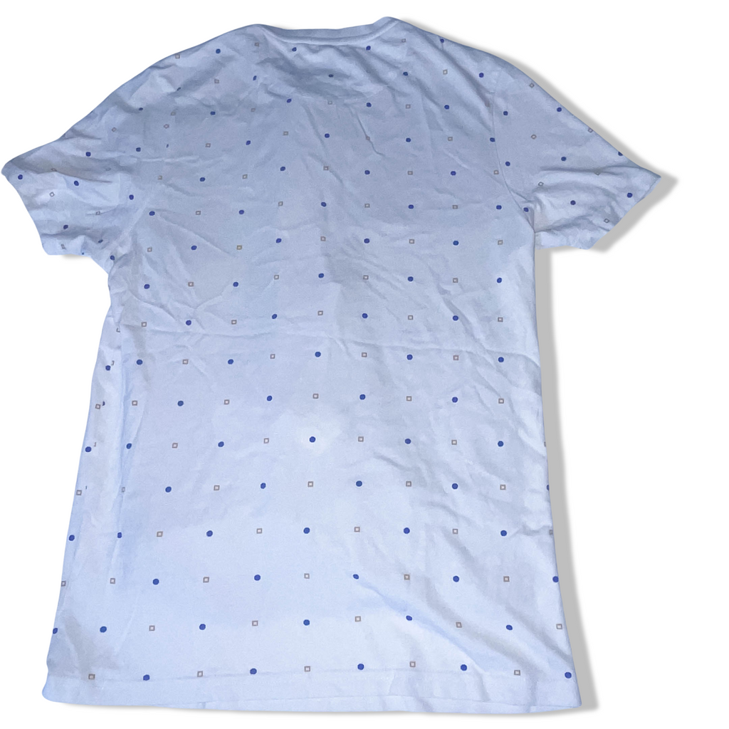 Vintage White Llye & Scott shape pattern medium short sleeve tshirt