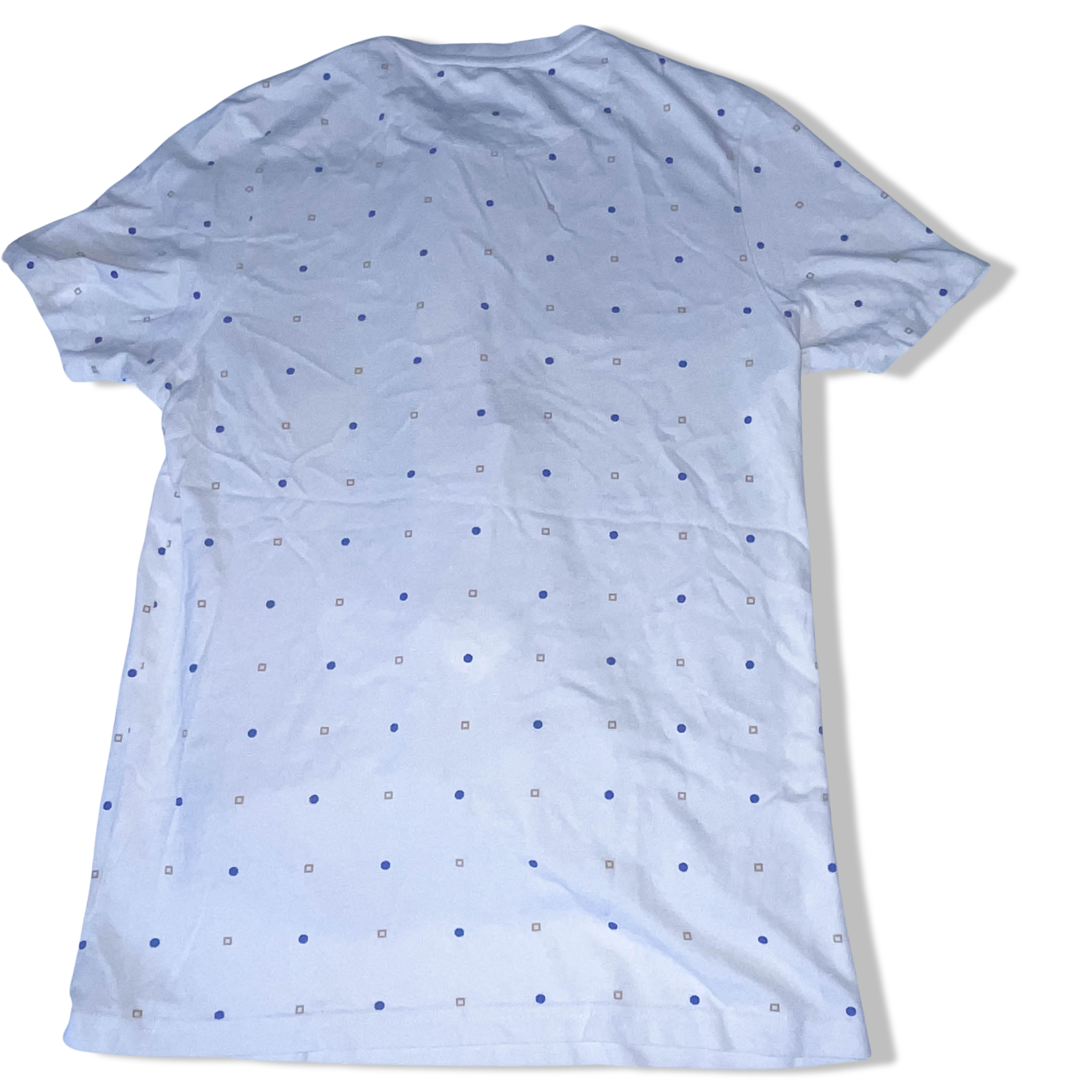 Vintage White Llye & Scott shape pattern medium short sleeve tshirt