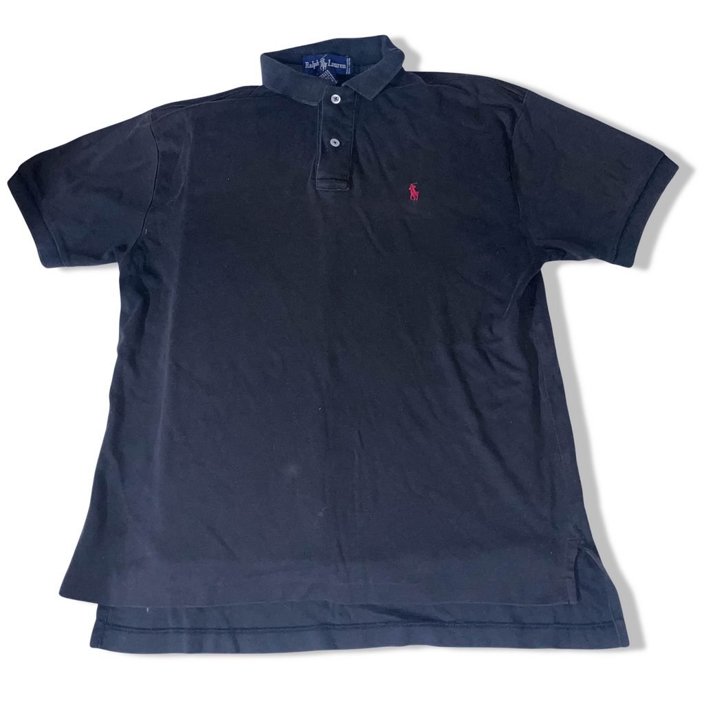 Vintage Grey polo ralph lauren medium regular fit short sleeve polo shirt