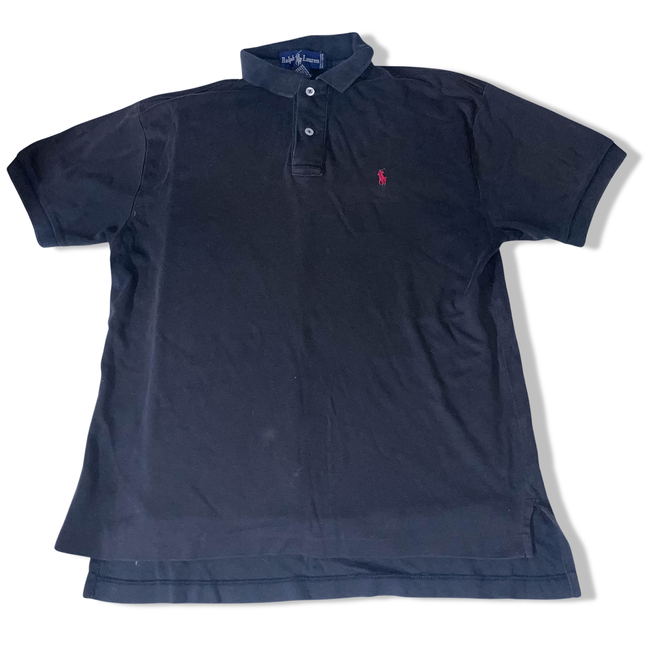 Vintage Grey polo ralph lauren medium regular fit short sleeve polo shirt