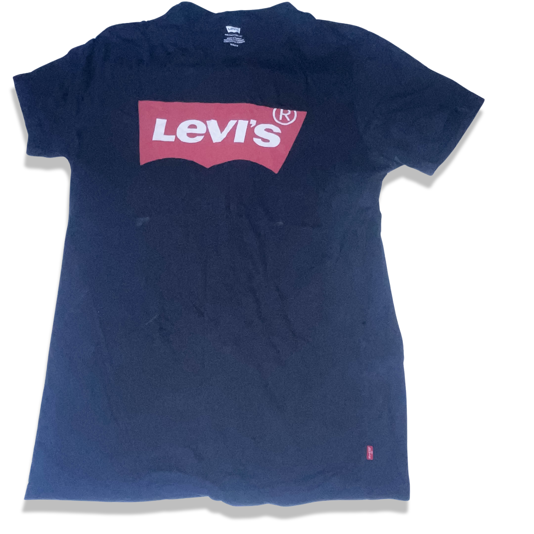 Vintage Levis big logo small black short sleeve tees