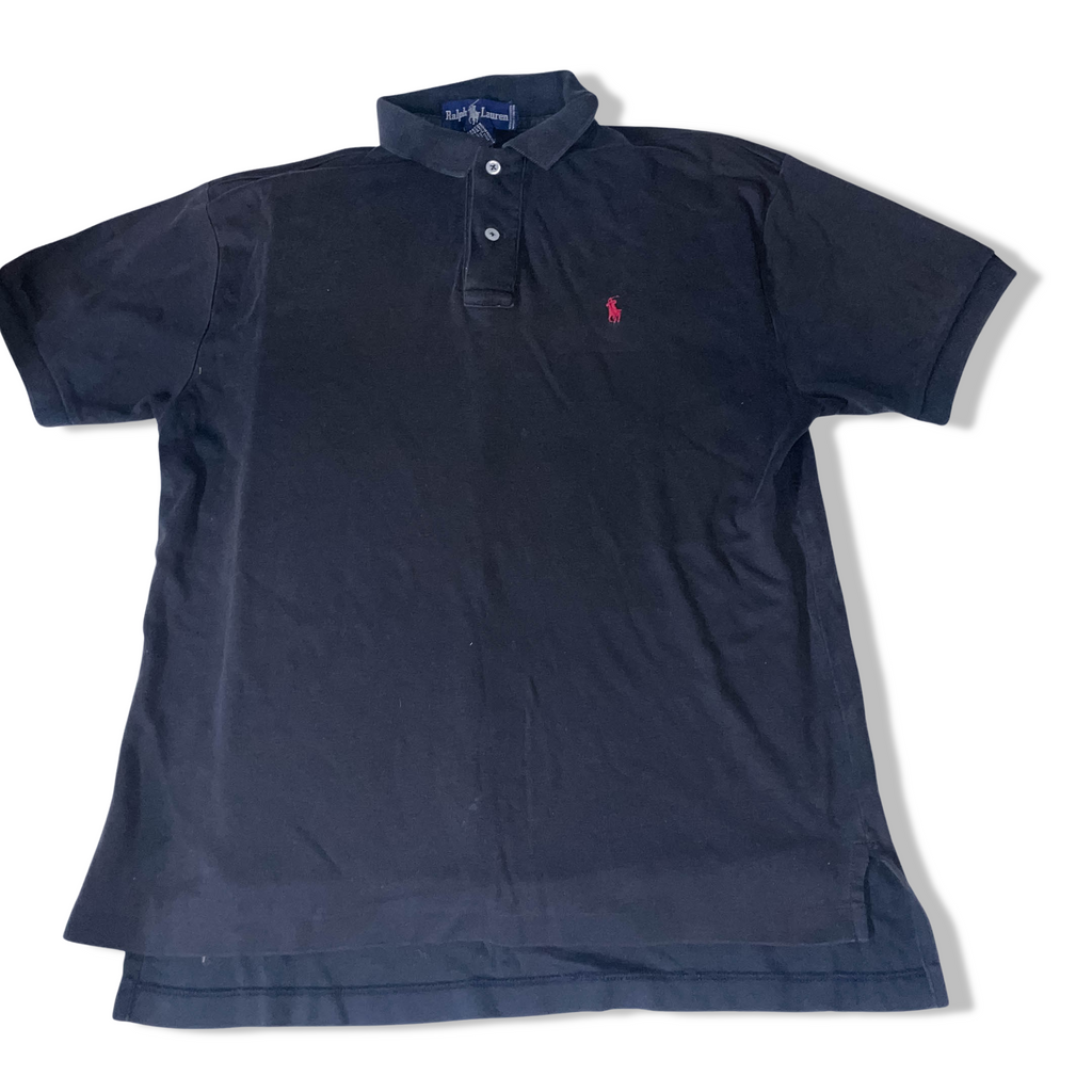 Vintage Grey polo ralph lauren medium regular fit short sleeve polo shirt