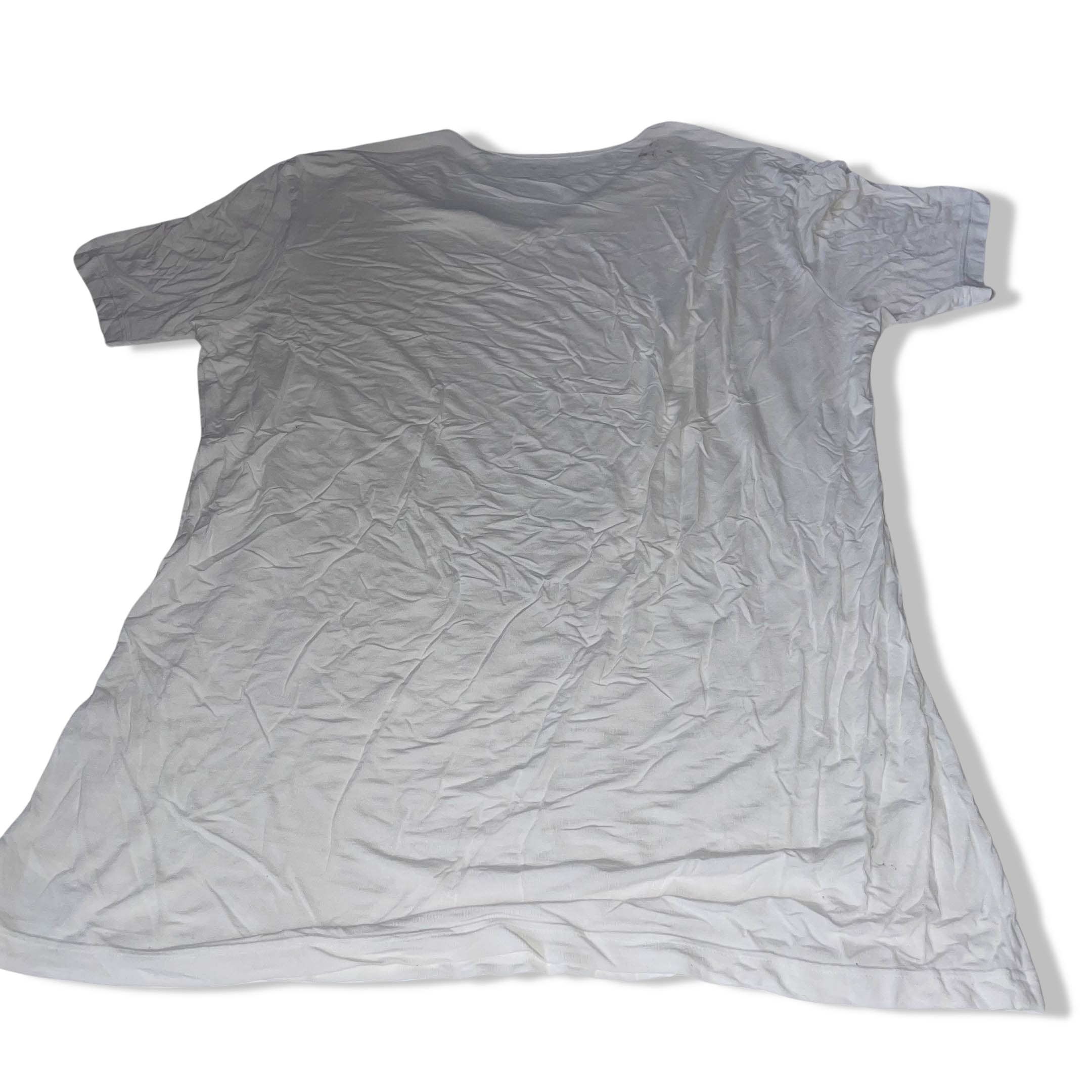 Vintage White Regular fit Calvin Klein medium V-neck tees