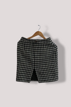 Vintage Zara Black and White checkered tweed pencil skirt