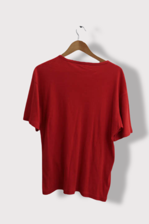 Vintage Printed puma red round neck tees XXL