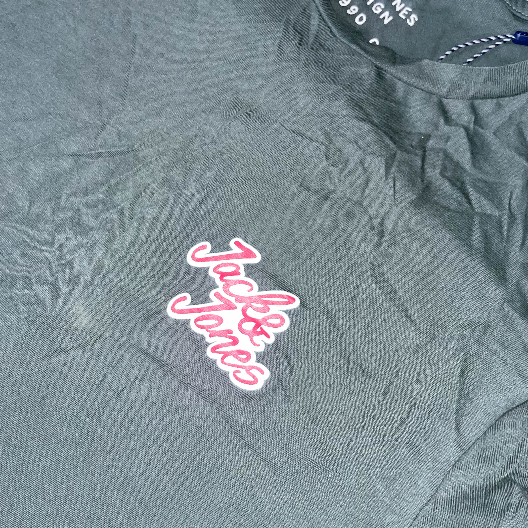 Vintage Jack & Jones Original grey medium slim fit tees