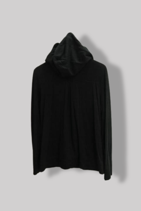 Vintage Peace & Pearl large black cotton polyester hoodie