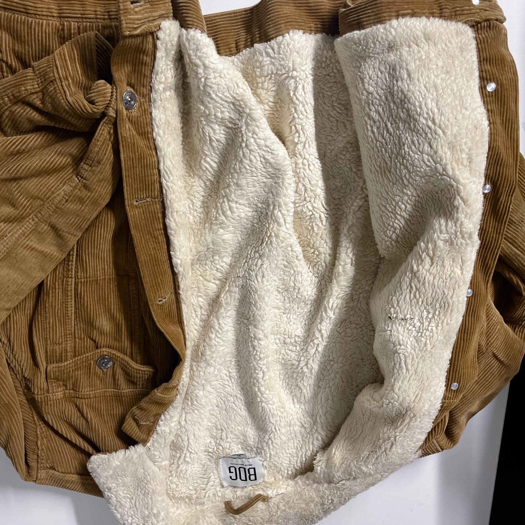 Vintage BDG Urban Outfitters Men's Brown Thick Corduroy Jacket, Size XL