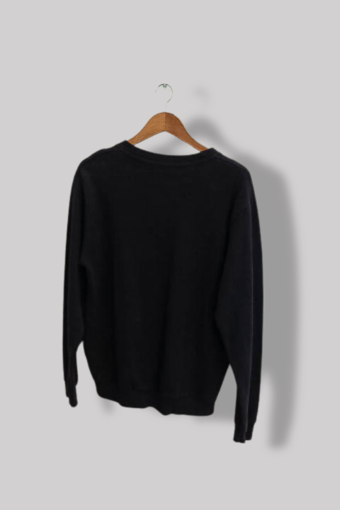 Vintage DIL Graphics medium navy solid crew neck sweatshirt