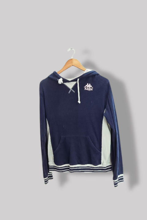 Kappa hoodie top navy blue