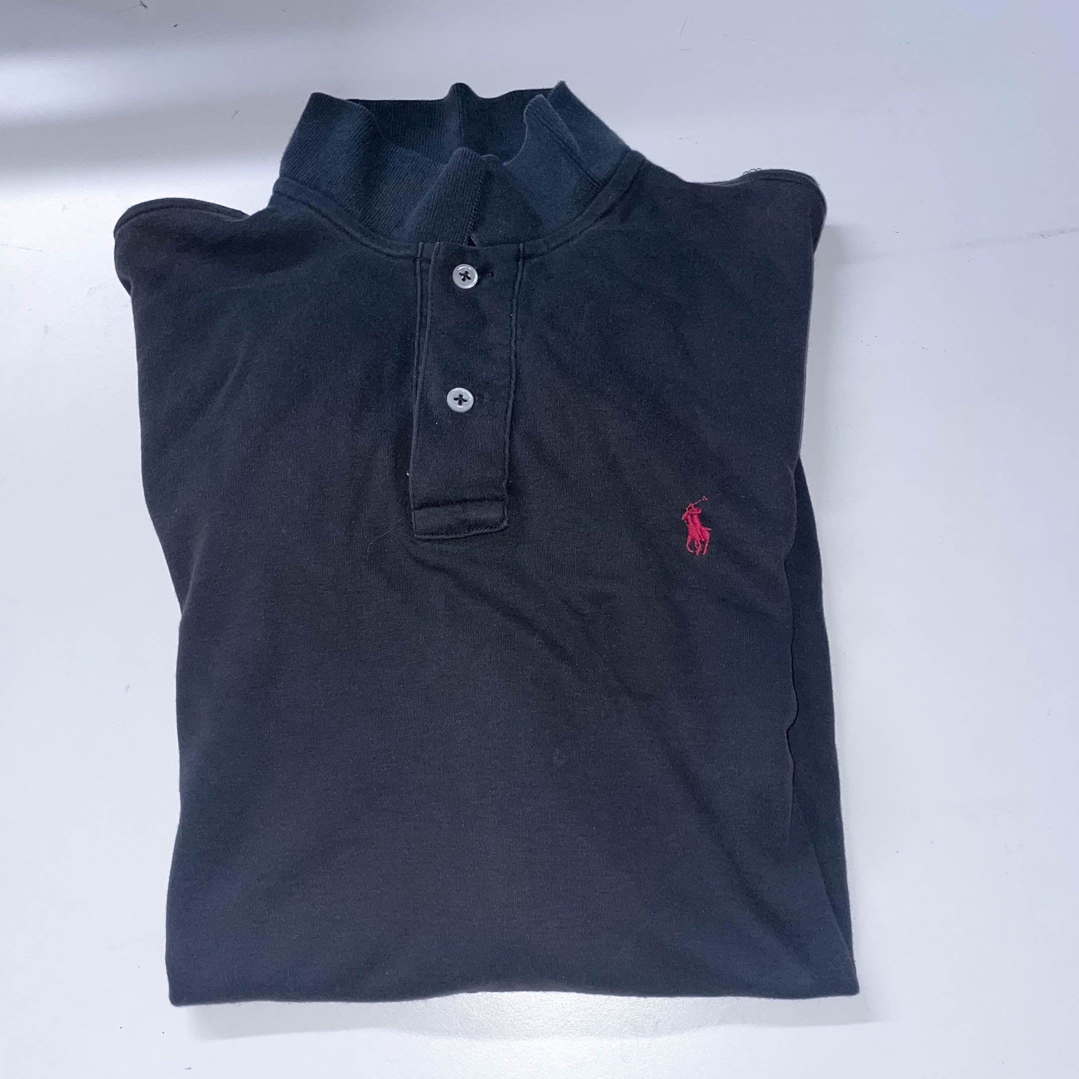 Vintage Grey polo ralph lauren medium regular fit short sleeve polo shirt