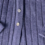 Vintage St.Bernard purple cable womens knited sweater dress XXL