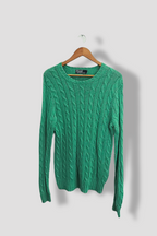 Vintage Green polo Ralph Lauren mens knitted small sweatshirt